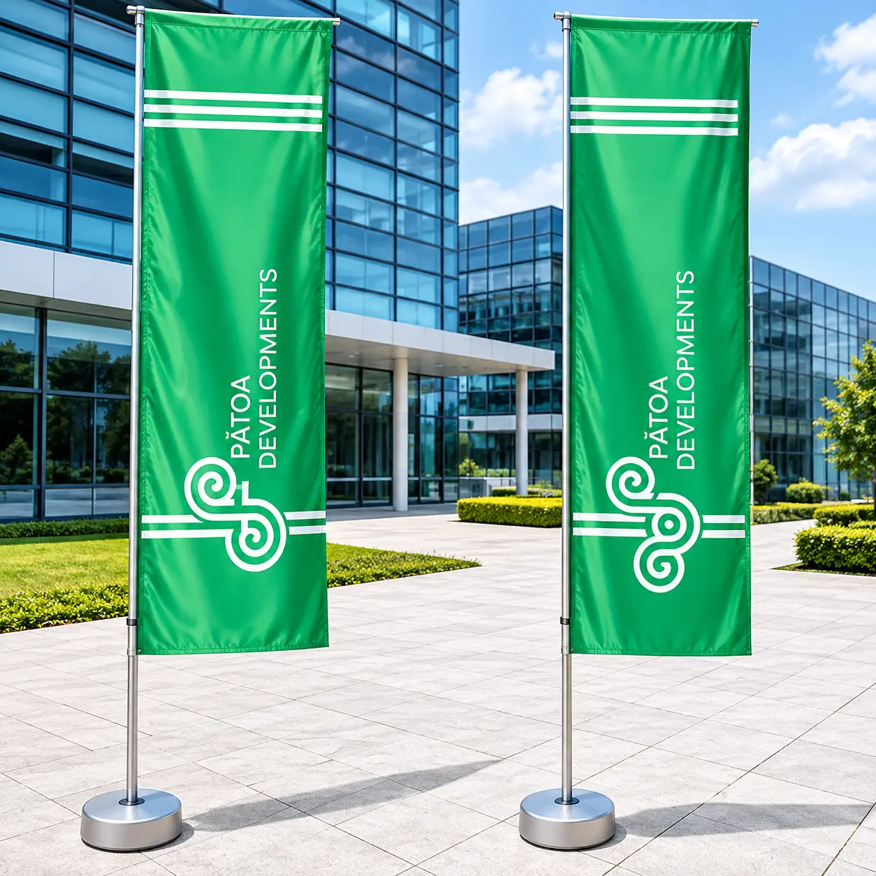 L Shape Flags