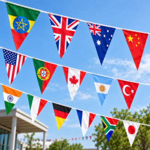 Custom Bunting Flags Dubai – Decorative & Promotional Flags