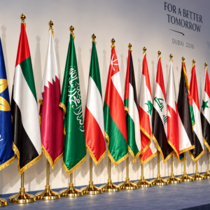 Conference Flags Dubai – Premium Indoor Event Flags